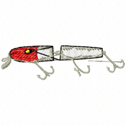 Fish Hook Embroidery Design 7
